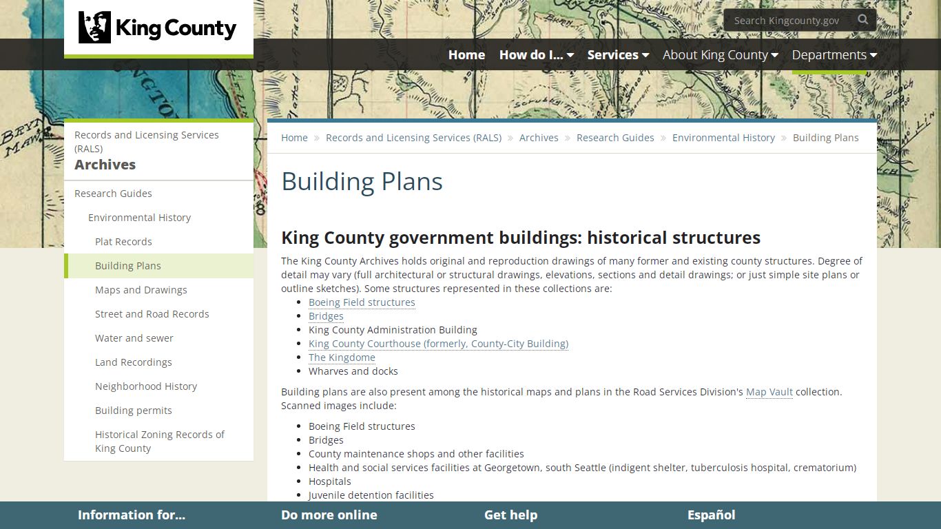 Building Plans - King County
